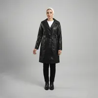 کت چرم زنانه السانا مدل هرمینا کد 235005