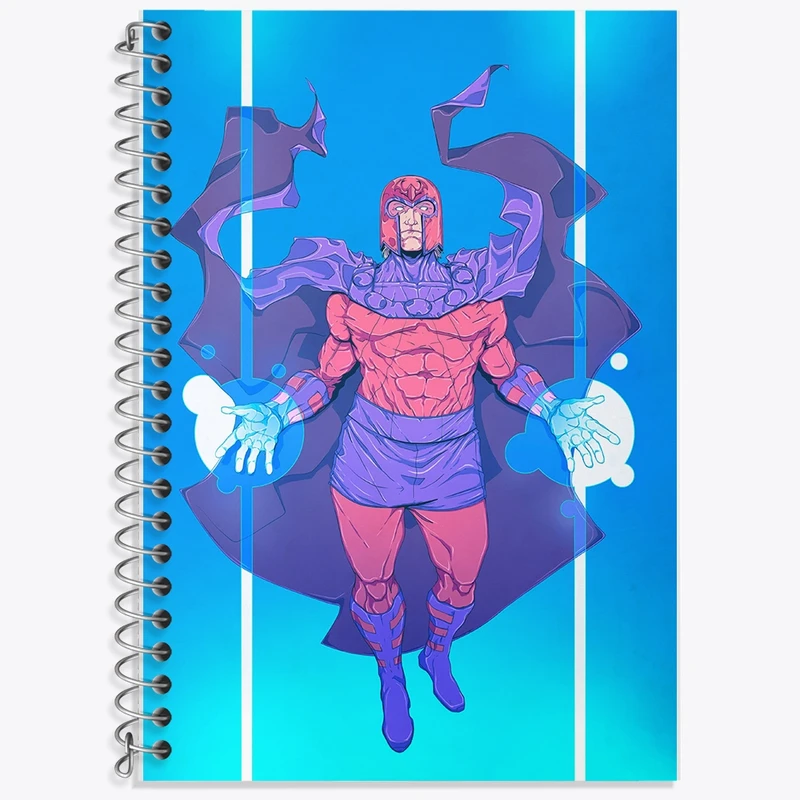 دفتر زبان 50 برگ خندالو مدل سه خط طرح سوپرمن (Superman) کد F225