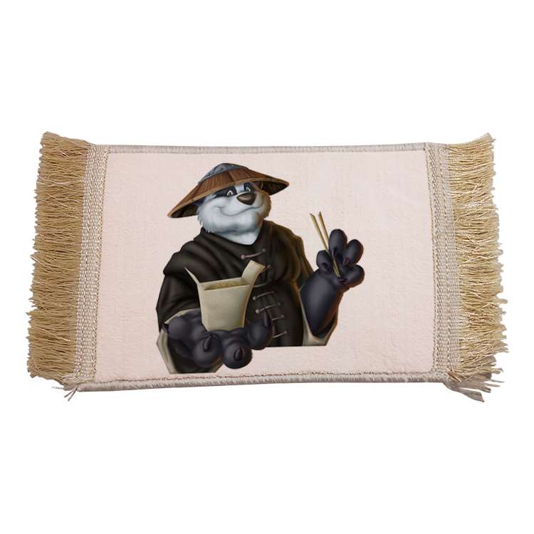 فرش ماشینی دیوارکوب مدل پاندا کونگ فو کار کد 63