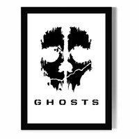 تابلو مدل دیواری بازی Call Of Duty طرح Ghost کد FD289