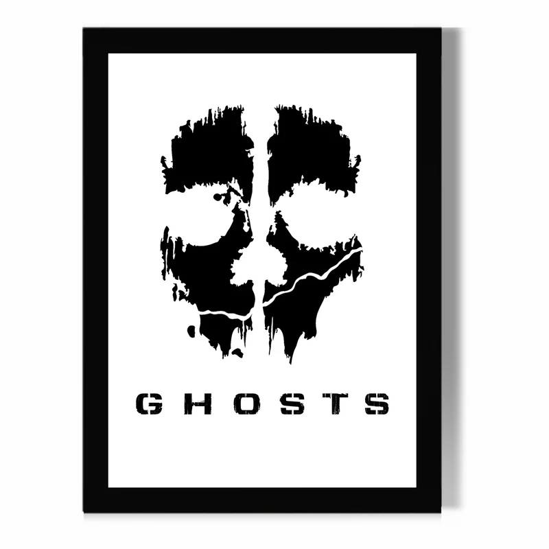تابلو مدل دیواری بازی Call Of Duty طرح Ghost کد FD289