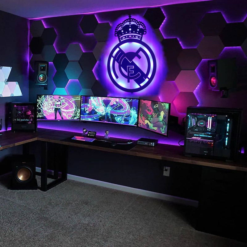 چراغ دیواری طرح رئال مادرید