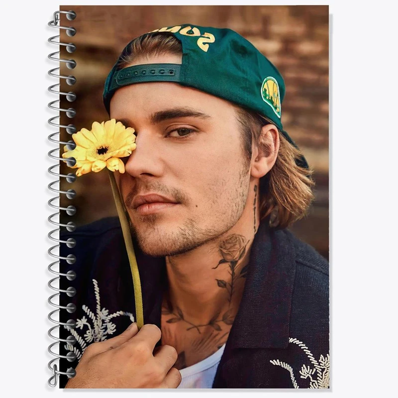 دفتر لغت 50 برگ خندالو مدل جاستین بیبر Justin Bieber کد 19032