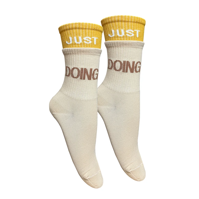 جوراب ساق بلند زنانه تن پوش هنگامه مدل پنبه دوکش اسپرت JUST