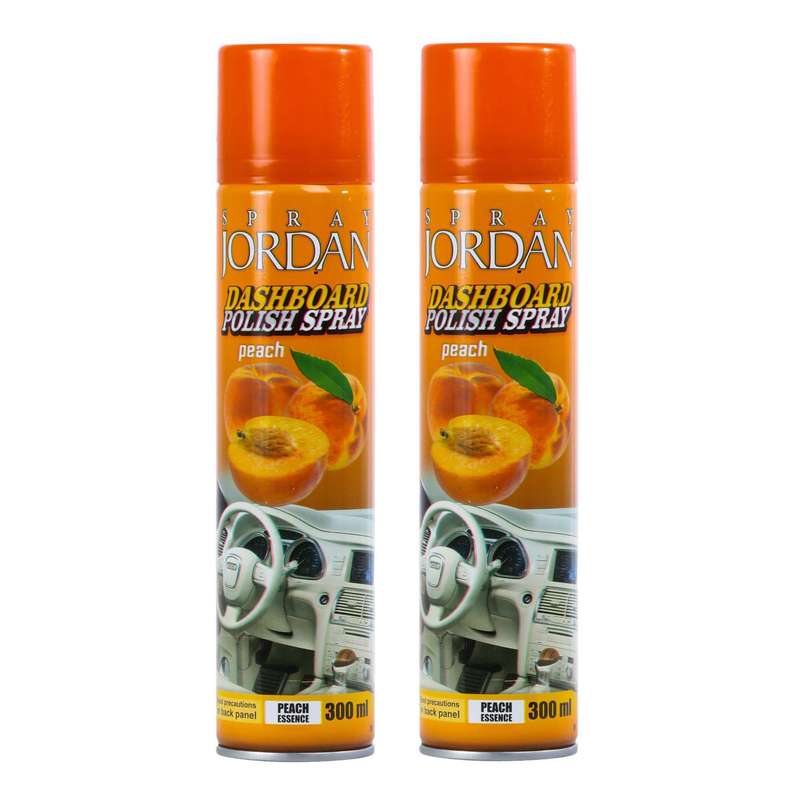 اسپری واکس داشبورد خودرو جردن مدل PEA04C حجم 300 میلی لیتر بسته 2 عددی