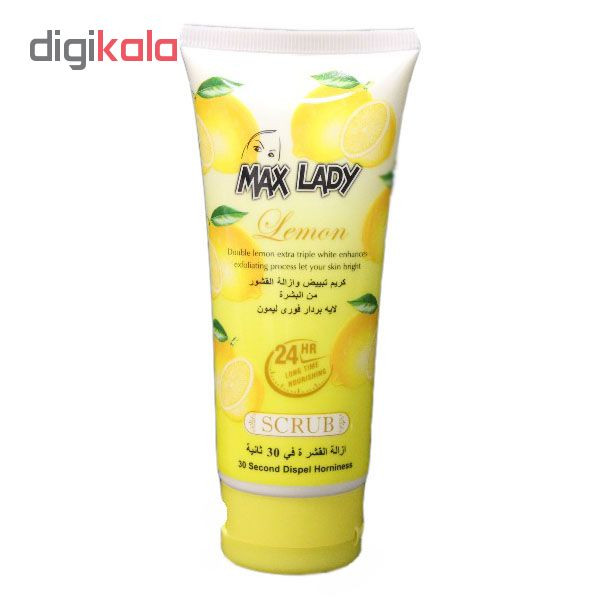 اسکراب لایه بردار پوست مکس لیدی مدل lemon حجم 100 میلی لیتر اسکراب لایه بردار پوست مکس لیدی مدل lemon حجم 100 میلی لیتر