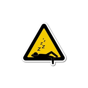 استیکر لپ تاپ و موبایل مدل خواب