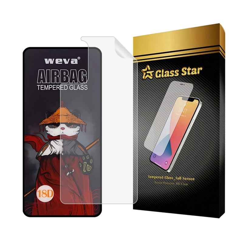 محافظ صفحه نمایش گلس استار مدل AIRNABKGS مناسب برای گوشی موبایل سامسونگ Galaxy S20 FE / S20 FE 5G / S20 FE 2022 به همراه محافظ پشت گوشی