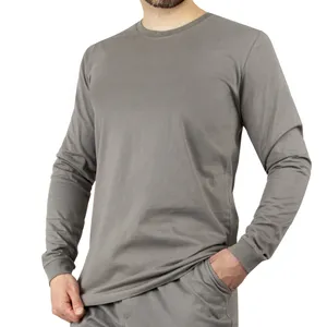 تی‌شرت آستین بلند مردانه آریان نخ باف مدل ZT 17632