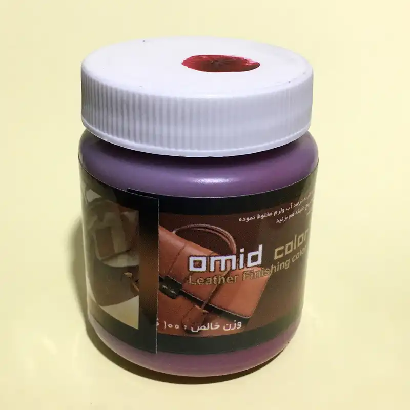 محلول رنگ قرمز لبه چرم امید مدل O-Red100 حجم 100 میلی لیتر