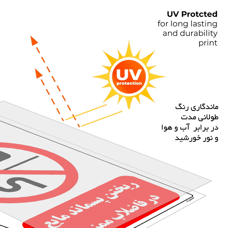 برچسب بازدارنده مستر راد طرح ریختن پسماند مایع در فاضلاب ممنوع مدل HSE-OSHA-0402