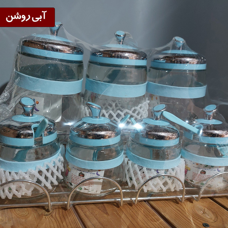 ست جا ادویه 8 پارچه مدل خطی SP3027