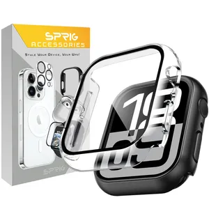 کاور اسپریگ مدل 360 Guard مناسب برای اپل واچ Series 10 42mm به همراه محافظ صفحه نمایش