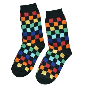 جوراب ساق بلند مدل شطرنجی