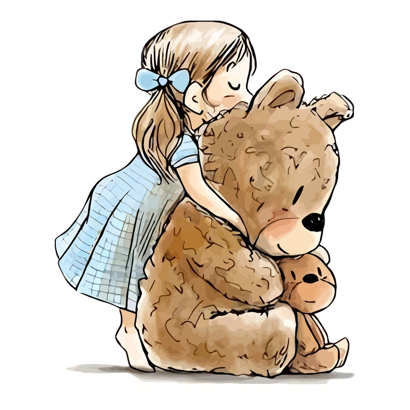 برچسب لپ تاپ پویا مارکت طرح خرس عروسکی کد 2184