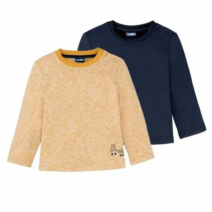 تی شرت آستین بلند پسرانه لوپیلو مدل 2 مجموعه 2 عددی