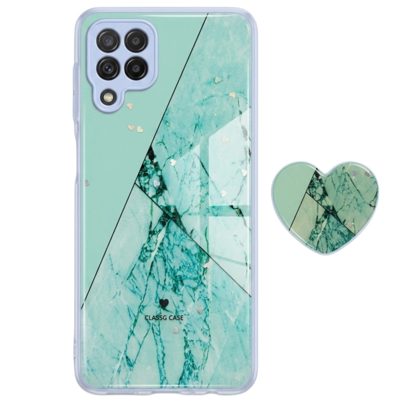 کاور مدل دخترانه طرح شاینی فانتزی 008 مناسب برای گوشی موبایل سامسونگ GALAXY A22 4G به همراه پاپ سوکت