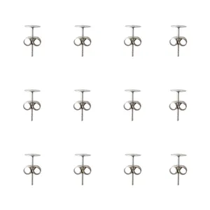 میخ گوشواره نمدیکا کد SilK12 بسته ۱۲ عددی