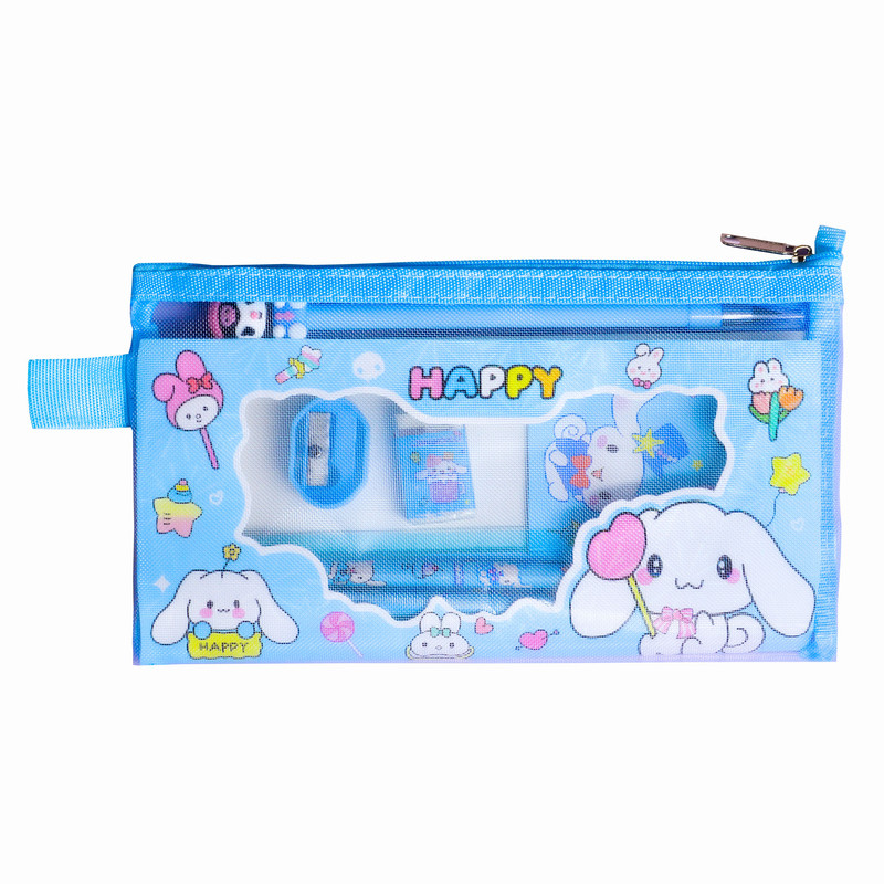 بسته لوازم تحریر مدل سینامورول و گروه سانریو مجموعه 9 عددی