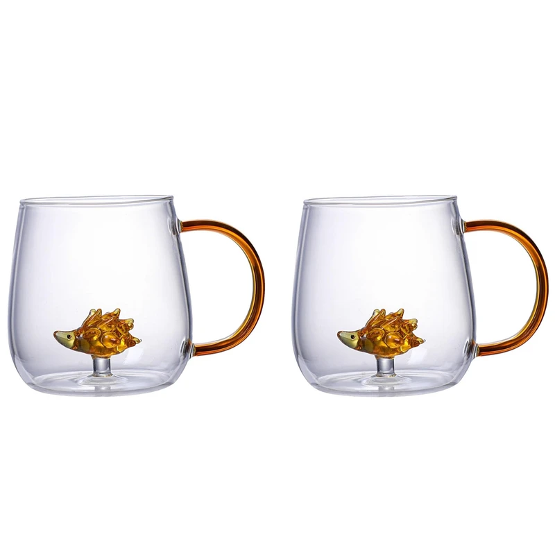 لیوان مدل داخل جوجه تیغی بروسیلیکات کد 1369n 39 بسته دو عددی 