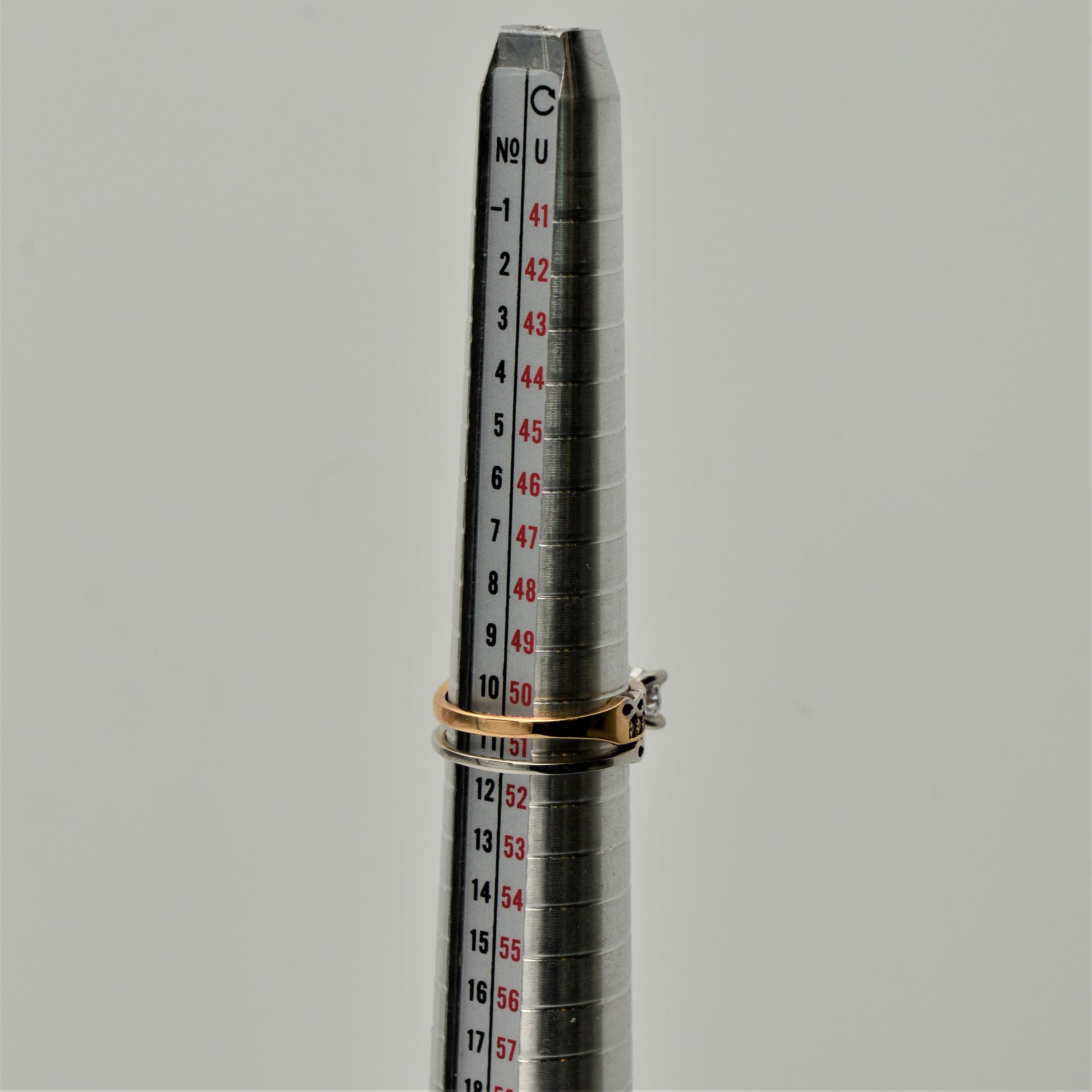 انگشتر طلا 18 عیار زنانه مدل نشان 01 بسته 2 عددی