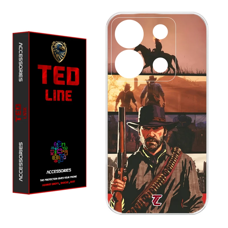 کاور تدلاین طرح رد دد ریدمپشن کد 1201 مناسب برای گوشی موبایل شیائومی Redmi Note 13 Pro 5G / Poco X6