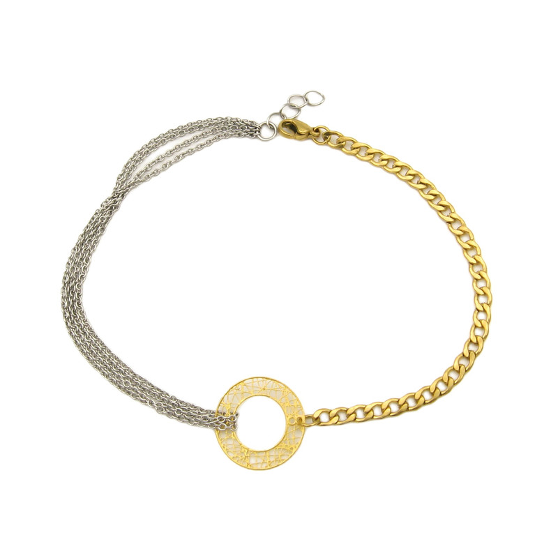 پابند طلا 18 عیار زنانه مانچو مدل ag008 پابند طلا 18 عیار زنانه مانچو مدل ag008