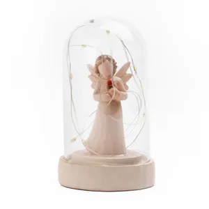 مجسمه طرح فرشته مدل چراغدار کد 1-1217