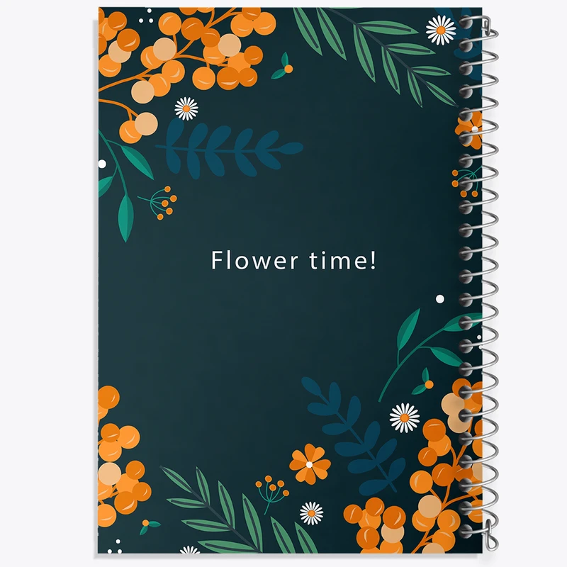 دفتر نت موسیقی 50 برگ خندالو مدل گل گلی کد N346