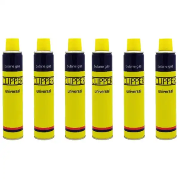گاز فندک کلیپر مدل Universal حجم 300 میلی لیتر بسته 6 عددی