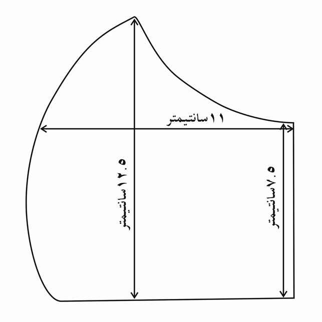 ماسک پارچه‌ای مدل T0017