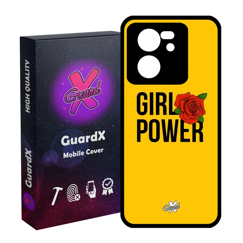 کاور گارد ایکس طرح Girl Power مدل Glass10037 مناسب برای گوشی موبایل شیائومی 13T/13T Pro/Redmi K60 Ultra