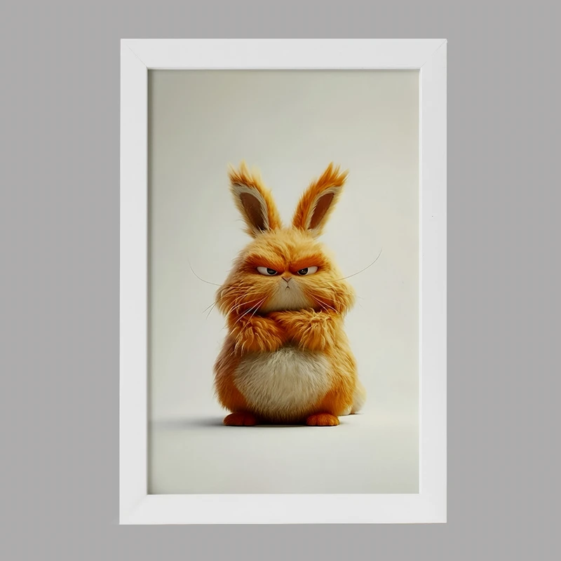 تابلو خندالو مدل خرگوش عصبانی کد F6297