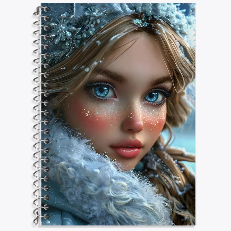 دفتر زبان 50 برگ خندالو مدل دو خط طرح دخترانه کد F9531