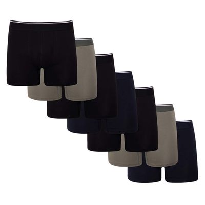 شورت باکسر مردانه دیفکتو مدل 061NV135 بسته 7 عددی