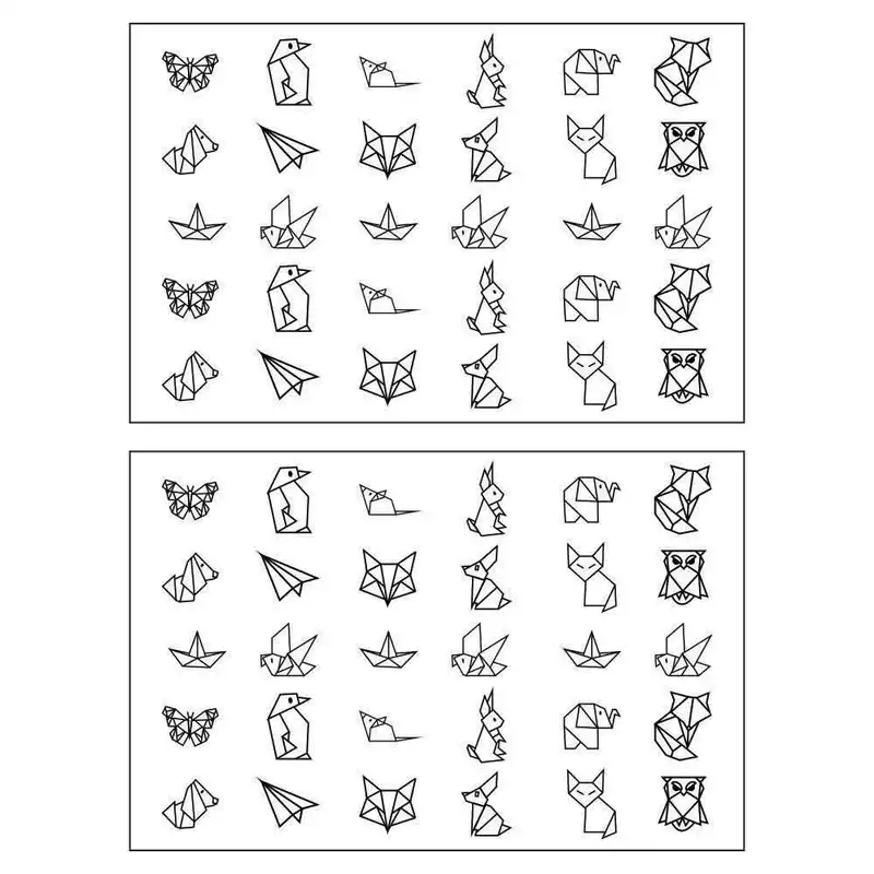 برچسب لنز ناخن  کد M2T213 بسته 2 عددی
