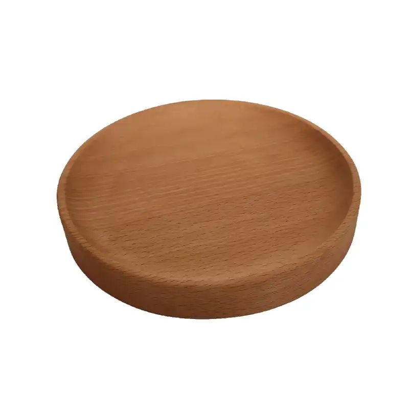 بشقاب چوبی گردوچ مدل گرد کد LT - 3000