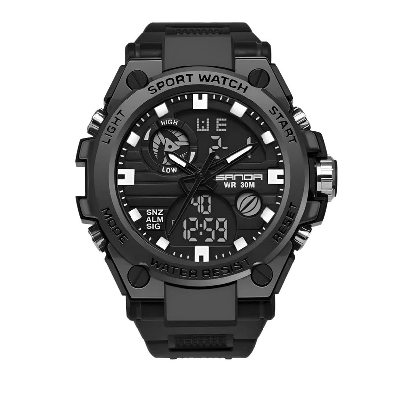 ساعت مچی دیجیتال مردانه مدل دوزمانه008 ساعت مچی دیجیتال مردانه مدل دوزمانه008