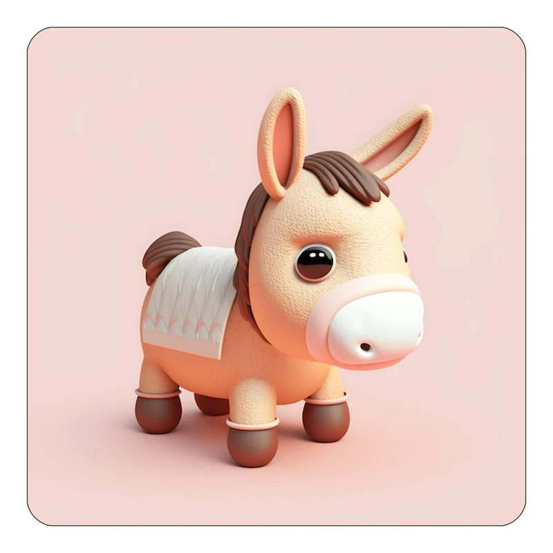 مگنت کاکتی طرح حیوانات کارتونی مدل mp27954