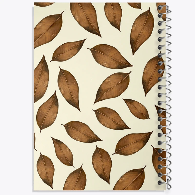 دفتر شطرنجی 50 برگ خندالو مدل برگ پاییز کد N729