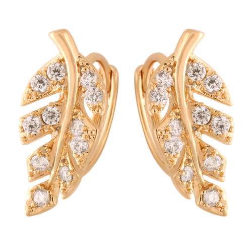 گوشواره زنانه ژوپینگ مدل برگ کد E3829