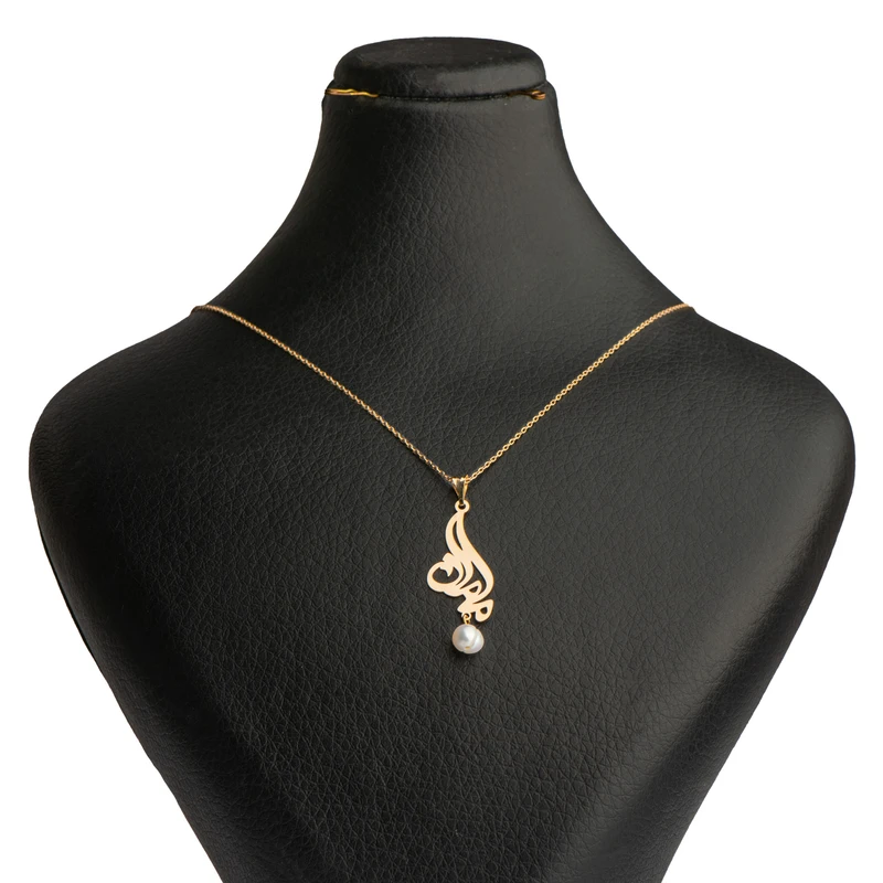 گردنبند طلا 18 عیار زنانه فرشته مدل مامان کد WNLZ-000681