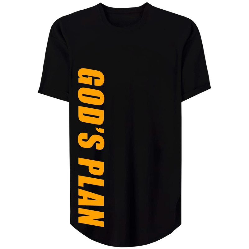 تی شرت لانگ آستین کوتاه زنانه مدل Gods Plan2 کد MH15
