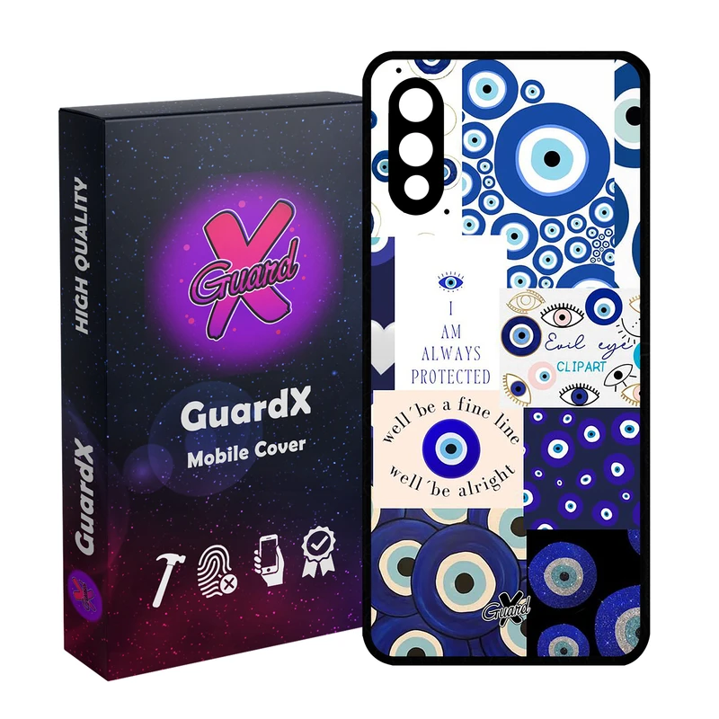 کاور گارد ایکس طرح چشم نظر مدل Glass10430 مناسب برای گوشی موبایل سامسونگ Galaxy A02 / M02