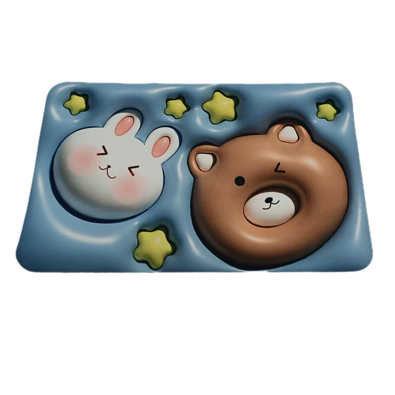 پادری طرح خرس و خرگوش کد 004 سایز 78×48 سانتی متر