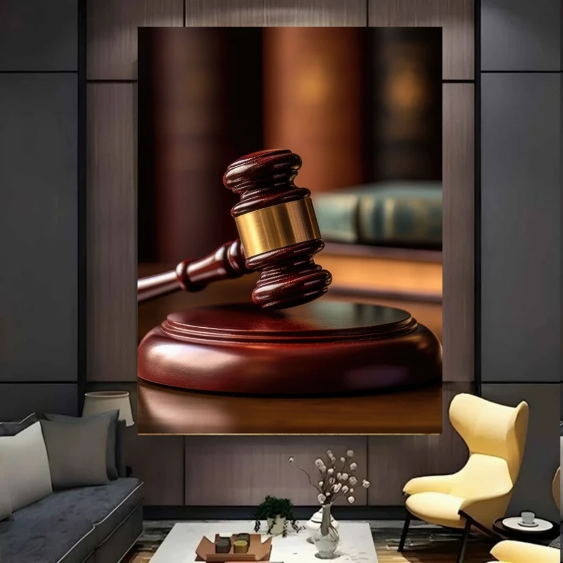 پوستر طرح  نقاشی قانون مدل چکش قانون کد BK58046