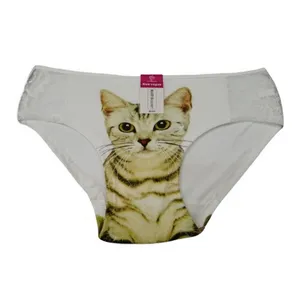 شورت زنانه مدل گربه رنگ سفید