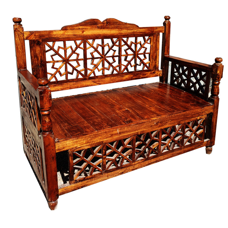 نیمکت مدل چوبی سنتی کد 34