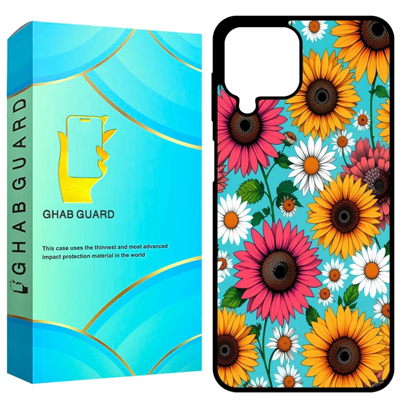 کاور قاب گارد طرح گل گلی مدل GCHPA12 مناسب برای گوشی موبایل سامسونگ Galaxy A12 / A12 Nacho / M12 