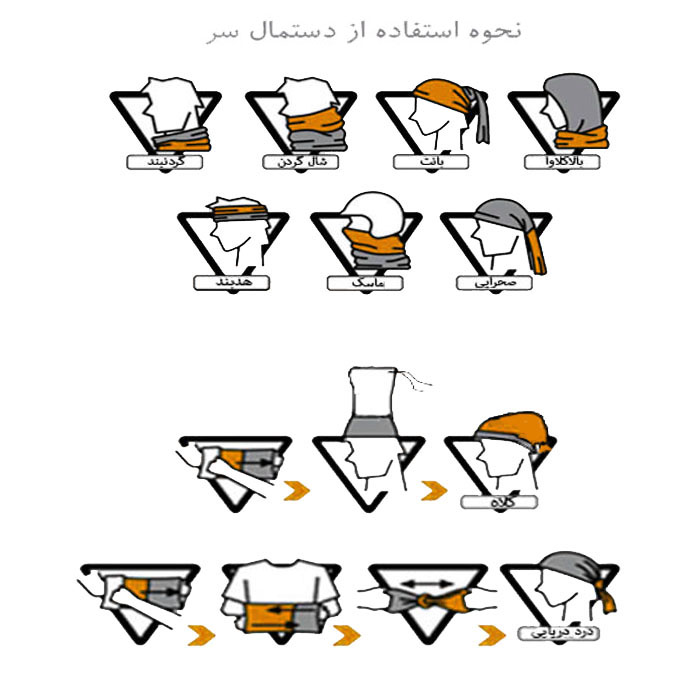 دستمال سر و گردن مدل پسر کد M132